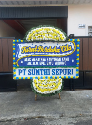 Papan Bunga Duka di Cibuntu